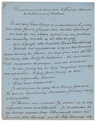 Lot #312 Alexandre Dumas, pere (2) Handwritten Manuscripts