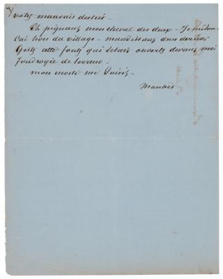 Lot #312 Alexandre Dumas, pere (2) Handwritten Manuscripts - Image 13