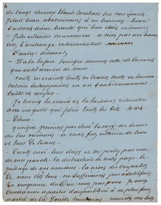 Lot #312 Alexandre Dumas, pere (2) Handwritten Manuscripts - Image 4