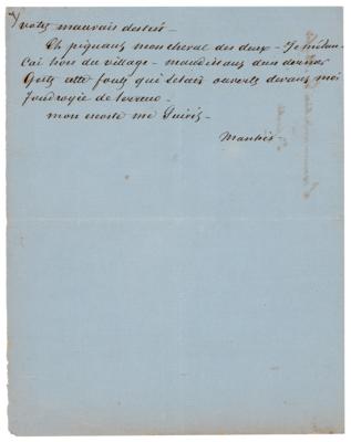 Lot #312 Alexandre Dumas, pere (2) Handwritten Manuscripts - Image 6