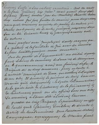 Lot #312 Alexandre Dumas, pere (2) Handwritten Manuscripts - Image 9