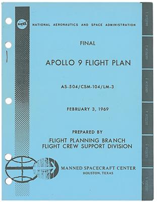 Lot #218 Apollo 9 Final Flight Plan