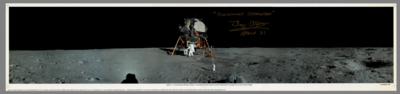 Lot #225 Buzz Aldrin Panoramic Signed Photograph