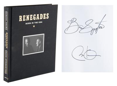 Lot #61 Barack Obama and Bruce Springsteen Signed
