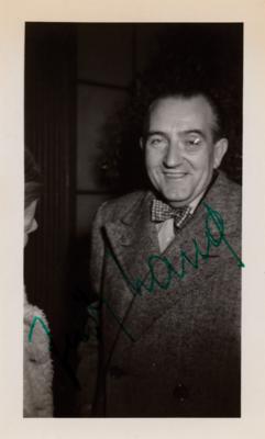 Lot #561 Fritz Lang Signed Candid Photograph