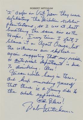 Lot #580 Robert Mitchum Autograph Letter Signed - Image 2