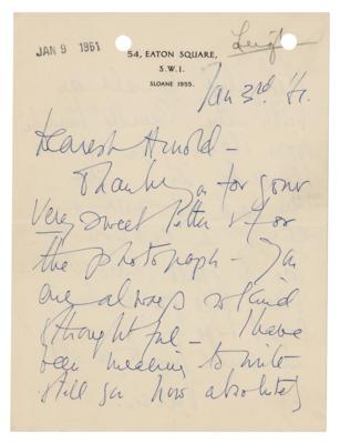 Lot #564 Vivien Leigh Autograph Letter Signed