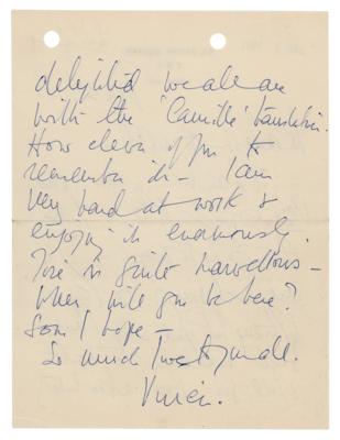Lot #564 Vivien Leigh Autograph Letter Signed - Image 2