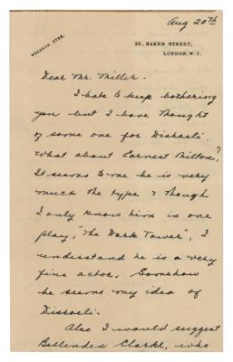 Lot #600 Vincent Price Autograph Letter Signed - Image 1