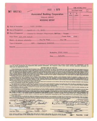 Lot #425 Fats Domino Document Signed Twice (1978) - Image 1