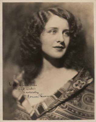 Lot #607 Norma Shearer Signed Photograph