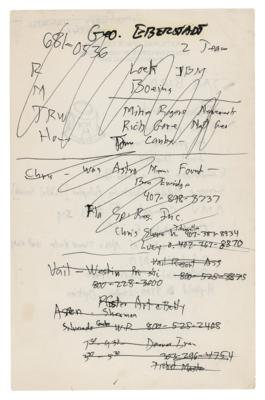 Lot #223 Buzz Aldrin Handwritten Notes - Image 2