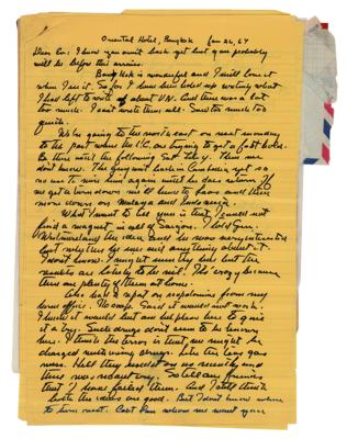 Lot #329 John Steinbeck (4) Autograph Letters Signed on Vietnam War - Image 11