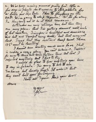 Lot #329 John Steinbeck (4) Autograph Letters Signed on Vietnam War - Image 8