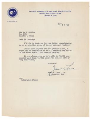 Lot #249 James Lovell Typed Letter Signed and