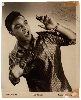 Lot #448 Jackie Wilson Signed Photograph
