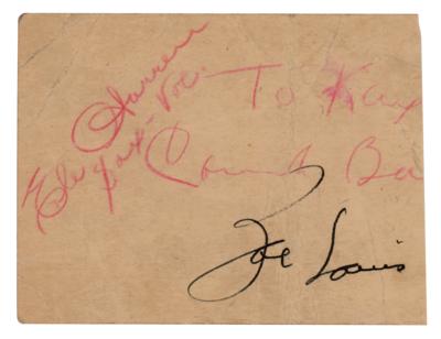 Lot #659 Joe Louis Signature - Image 1