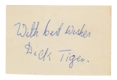 Lot #670 Dick Tiger Signature - Image 1