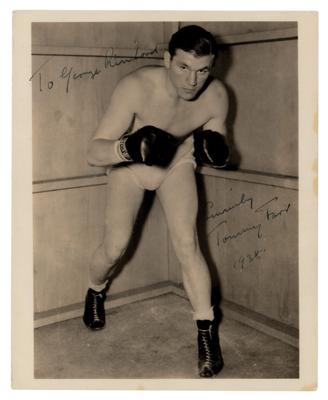 Lot #651 Tommy Farr Signed Photograph