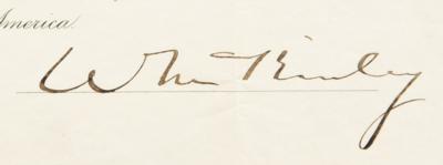 Lot #54 William McKinley Document Signed as Governor - Image 2