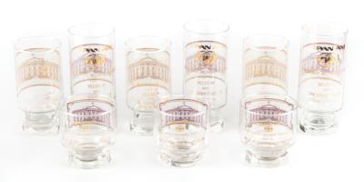Lot #60 Richard Nixon: Air Force One (9) Glasses from 1974 Trip to Soviet Union - Image 1