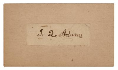 Lot #6 John Quincy Adams Signature