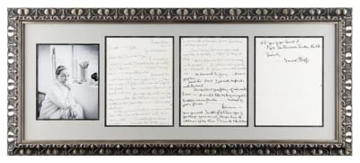 Lot #272 Georgia O'Keefe Autograph Letter Signed on Being a "Woman Painter"