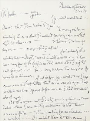 Lot #272 Georgia O'Keefe Autograph Letter Signed on Being a "Woman Painter" - Image 2