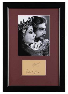 Lot #566 Vivien Leigh and Laurence Olivier Signatures - Image 1