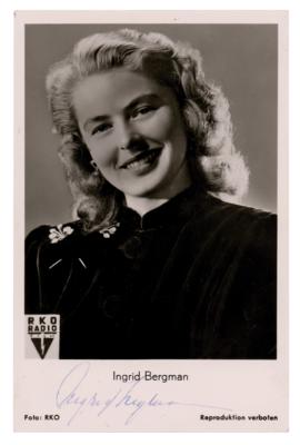 Lot #495 Ingrid Bergman Signed Photograph - Image 1