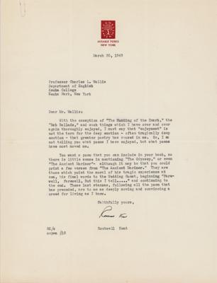 Lot #293 Rockwell Kent Typed Letter Signed - Image 1