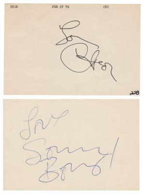 Lot #451 Sonny and Cher Signatures