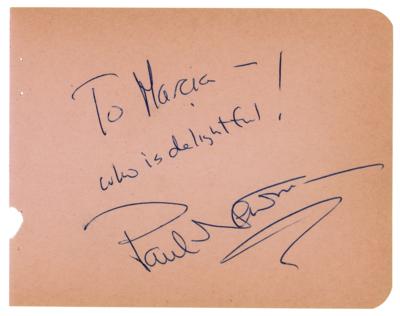 Lot #585 Paul Newman Signature