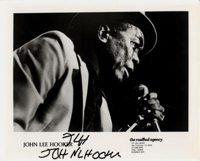 Lot #411 John Lee Hooker Signed Photograph