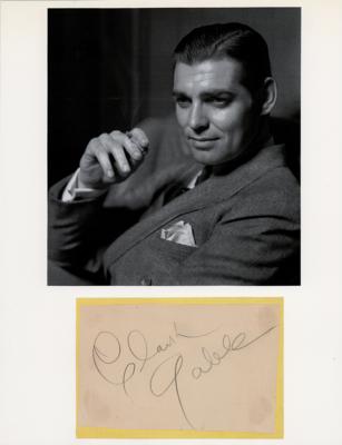 Lot #537 Gone With the Wind: Clark Gable and Vivien Leigh Signatures - Image 1