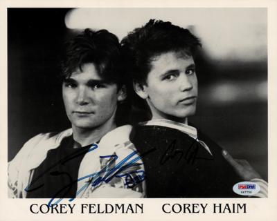 Lot #527 Corey Feldman and Corey Haim Signed Photograph - Image 1