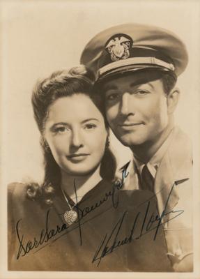 Lot #614 Barbara Stanwyck and Robert Taylor Signed