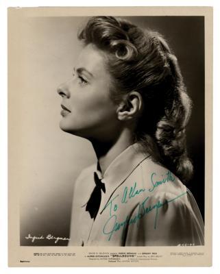Lot #453 Ingrid Bergman Signed Photograph