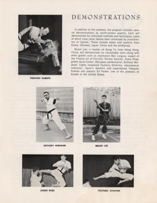 Lot #468 Bruce Lee: Karate Championships 1964 Program - Image 2