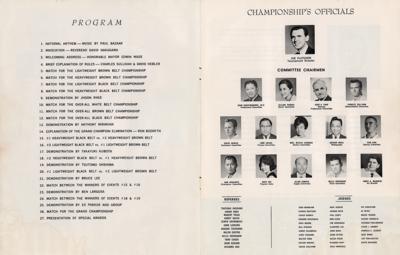 Lot #468 Bruce Lee: Karate Championships 1964 Program - Image 3