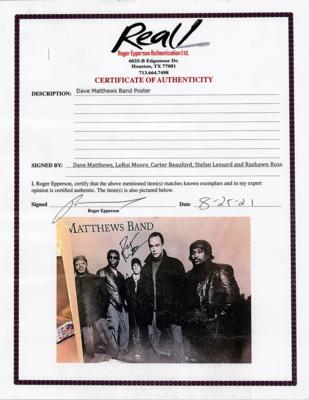 Lot #432 Dave Matthews Band Signed Poster - Image 2