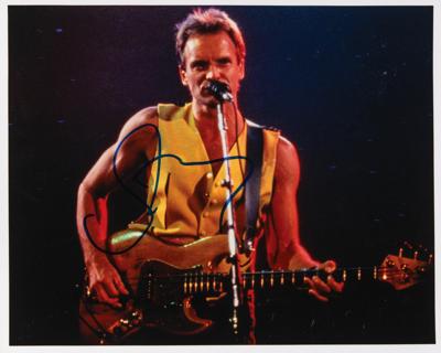 Lot #447 Sting Signed Photograph - Image 1