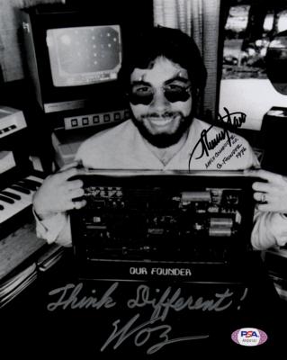 Lot #122 Apple: Wozniak and Wayne Signed Photograph