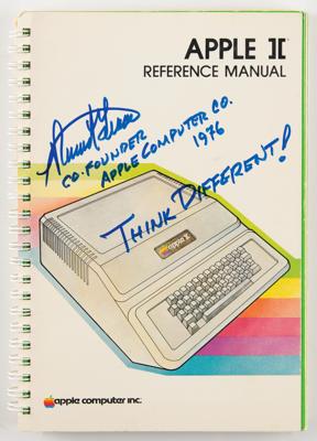 Lot #120 Apple: Ronald Wayne Signed Apple II Manual