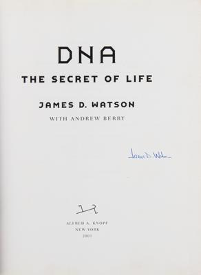 Lot #138 DNA: James D. Watson Signed Book - Image 2