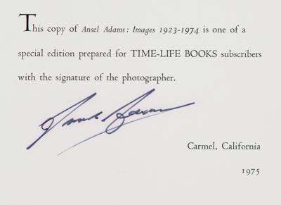 Lot #285 Ansel Adams Signed Book - Image 4