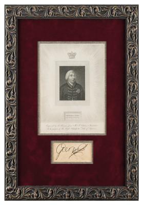 Lot #155 King George III Signature