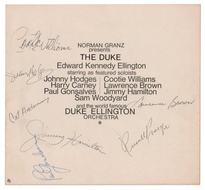 Lot #404 Duke Ellington and Band Signed Program - Image 2