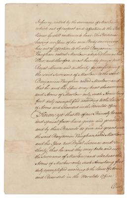 Lot #156 King George III Document Signed - Image 2