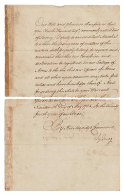 Lot #156 King George III Document Signed - Image 3